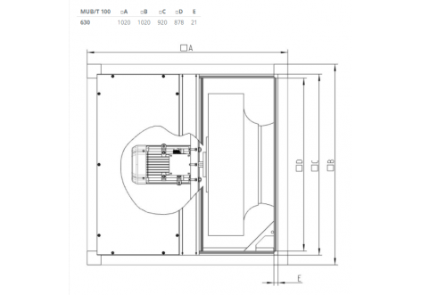 Systemair MUB/T 100 630D4-K2-L